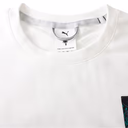 Puma Golf Mens X Ptc Glitch Graphic Crew Neck Soft Sweater - L, White Glow