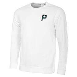 Puma Golf Mens X Ptc Glitch Graphic Crew Neck Soft Sweater - XL, White Glow