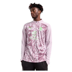 2024-2025 AC Milan Prematch 1/4 Zip Top (Grape) - XL