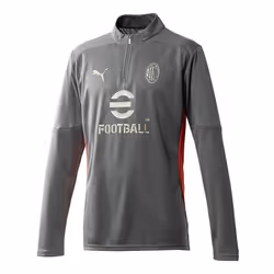 AC Milan Â¼ Zip Grey Training Top 2024/25 - L