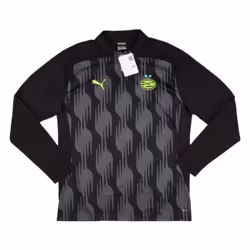 2024-2025 PSV Eindhoven Prematch 1/4 Zip Top (Black) - S