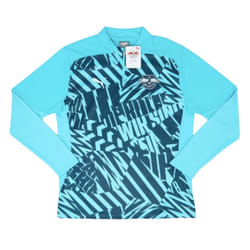 2024-2025 Red Bull Leipzig Pre-Match 1/4 Zip Top (Aqua) - L