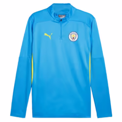 2024-2025 Man City Training 1/4 Zip Top (Magic Blue) - L