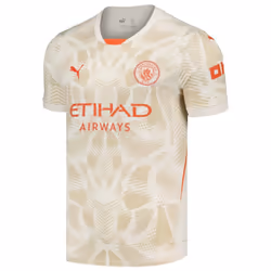 Man City Kids Cream Goalkeeper Shirt 2024/25 - 7-8 Years