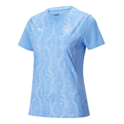 2024-2025 Man City Prematch SS Shirt (Light Blue) - Womens - S