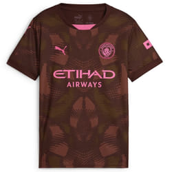 Man City Kids Brown Goalkeeper Shirt 2024/25 - 7-8 Years
