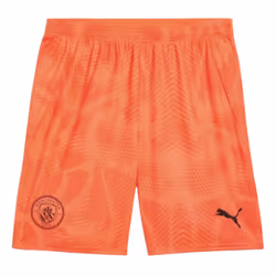 2024-2025 Man City Home Goalkeeper Shorts (Neon Sun) - M
