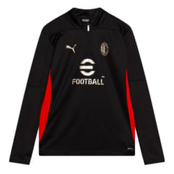 2024-2025 AC Milan Training 1/4 Zip Top (Black) - Kids - SB