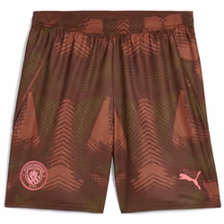 Man City Kids Brown Goalkeeper Shorts 2024/25 - 11-12 Years