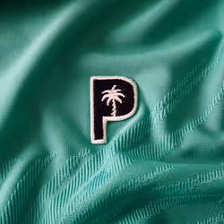 Puma Golf Mens X Ptc Jacquard Moisture Wicking Palm Polo Shirt - XL, Sparkling Green