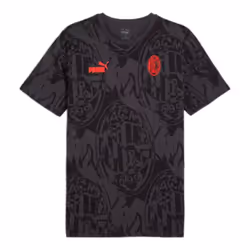 2024-2025 AC Milan ftblCulture Tee AOP (Black) - M