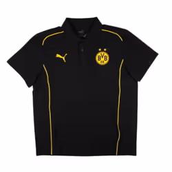 2024-2025 Borussia Dortmund Casuals Polo Shirt (Black) - S