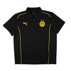 2024-2025 Borussia Dortmund Casuals Polo Shirt (Black) - S