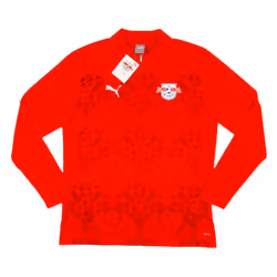 2024-2025 Red Bull Leipzig Prematch 1/4 Zip Top (Red) - M