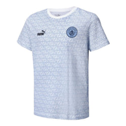 2024-2025 Man City ftblCulture Tee AOP (Light Blue) - Kids - LB