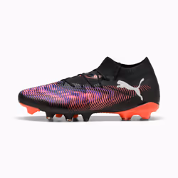 PUMA Future 8 Match FG/AG, Football, Unisex, Black, Multicolour, Adult, Pattern, Lace-up closure