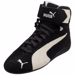 Puma Speedcat Mid Unisex Fashion Trainers in Black White - 4