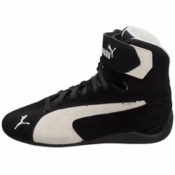 Puma Speedcat Mid Unisex Fashion Trainers in Black White - 4
