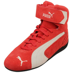 Puma Speedcat Mid Unisex Fashion Trainers in Red White - 4.5