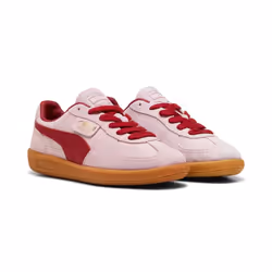 ) Puma Palermo Leather Rose/Dark Crimson Trainers - Pink, 4 (Adults'