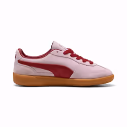) Puma Palermo Leather Rose/Dark Crimson Trainers - Pink, 4 (Adults'