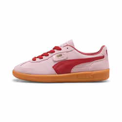 ) Puma Palermo Leather Rose/Dark Crimson Trainers - Pink, 4 (Adults'