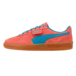 ) Puma Palermo Leather Pink/Blue Trainers - Pink, 5 (Adults'