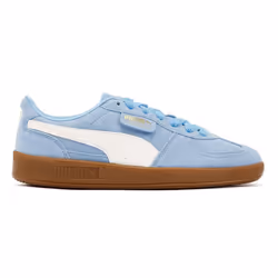 ) Puma Palermo Leather Light Blue/White Trainers - Blue, 4 (Adults' - Additional view 4