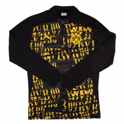 2024-2025 Borussia Dortmund Prematch 1/4 Zip Top (Black) - XL