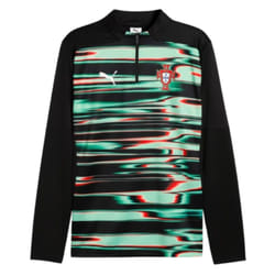 2025-2026 Portugal Prematch 1/4 Zip Top (Black) - S