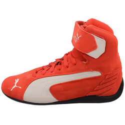 Puma Speedcat Mid Unisex Fashion Trainers in Red White - 6