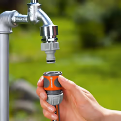Gardena Tap Connection Set - for 13mm/15mm Water Hose Pipes - Quick & Tool Free - Additional view 4