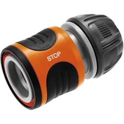 Gardena Water Stop Garden Hose Pipe Connector - Easy Use, Power Grip - 13mm/15mm