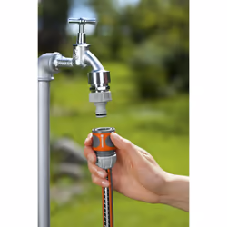 Gardena Water Stop Garden Hose Pipe Connector - Easy Use, Power Grip - 13mm/15mm - Additional view 4