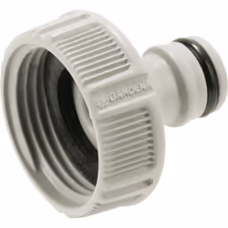 GARDENA Tap Connector 33.3 mm (G 1"): Connection for threaded taps, waterproof hose connection, easy to use, packaged (18202- ...