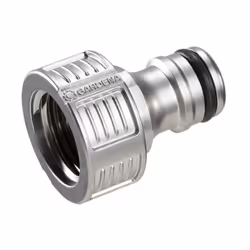 Gardena 18240-20, Tap connector, 1/2", Metal, Metallic