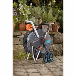 Gardena AquaRoll L Easy Cart reel Manual Blue, Grey, Orange - Additional view 6