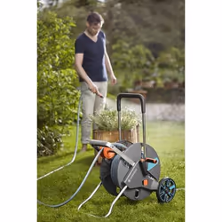 Gardena AquaRoll L Easy Cart reel Manual Blue, Grey, Orange - Additional view 7