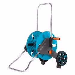 Gardena AquaRoll M, Cart reel, Manual, Functional, Black, Blue, Orange, Plastic, Freestanding