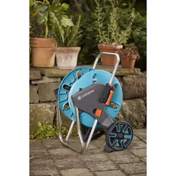 Gardena AquaRoll M Cart reel Manual Black, Blue, Orange