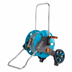 Gardena 18512-26, Cart reel, Functional, Black, Blue, Orange, Stainless steel, 25 m