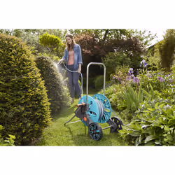 Gardena 18512-26 garden hose reel Cart reel Black, Blue, Orange, Stainless steel - Additional view 4