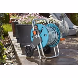 Gardena 18502-28 garden hose reel Cart reel Manual Blue, Grey, Orange - Additional view 4