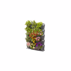 GARDENA NatureUp! Basis Set vertically with irrigation: Plant wall for greening balcony / terraces / patios, set
