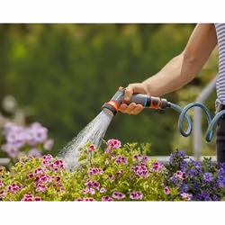 Gardena 18405-20 garden water spray gun nozzle Garden water spray nozzle Blue, Grey, Orange