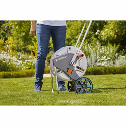 Gardena 18541-20 garden hose reel Multi-position reel Manual Black, Stainless steel