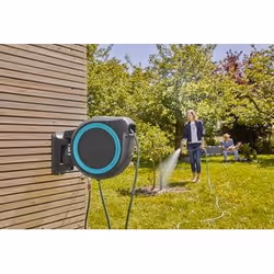 Gardena 18625-20 garden hose reel Wall-mounted reel Automatic Black, Blue