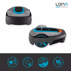 Gardena, Robotic Lawnmower, Smart SILENO City 500mÂ² Set, 19602-68