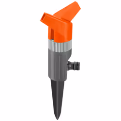 Gardena Classic Rose Sprinkler Foxtrot, Rotating water sprinkler, 130 m², Black, Grey, Orange