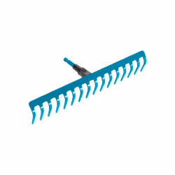 Gardena Combisystem Rake, Garden rake, Turquoise, Steel, 1 pc(s), 410 mm